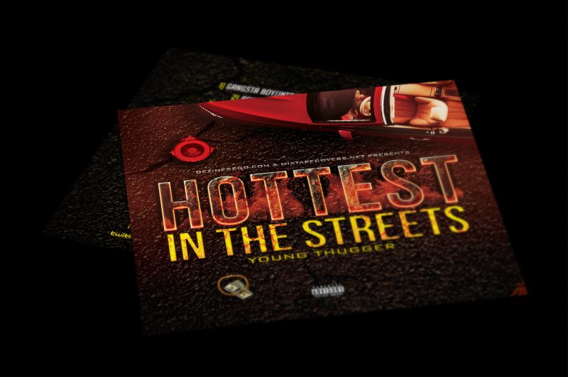 Hottest in the Streets Mixtape Cover Template