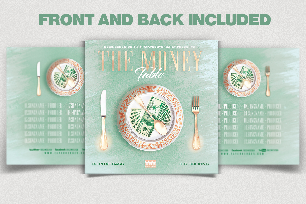 The Money Table The Money Table Mixtape Cover Template