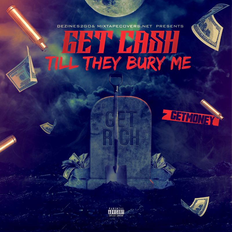Get Cash mixtape psd album cover template