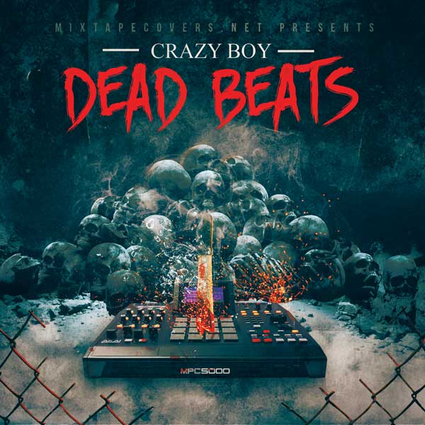 Dead Beats Mixtape COVER template mixtape psd album cover template