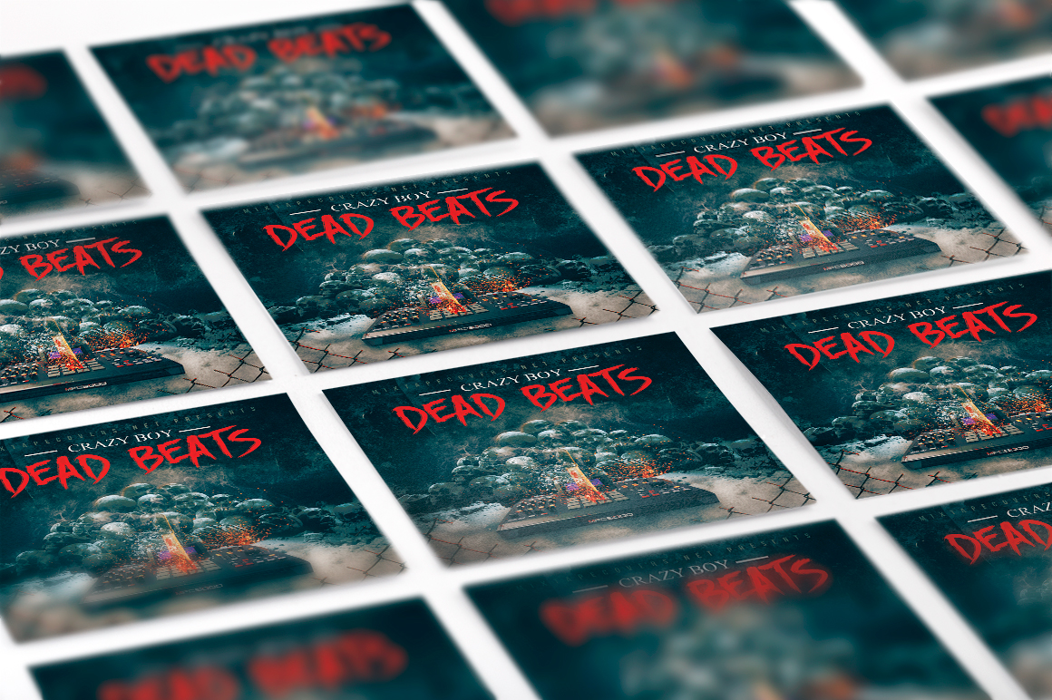 Dead Beats Mixtape COVER template Dead Beats Mixtape COVER template