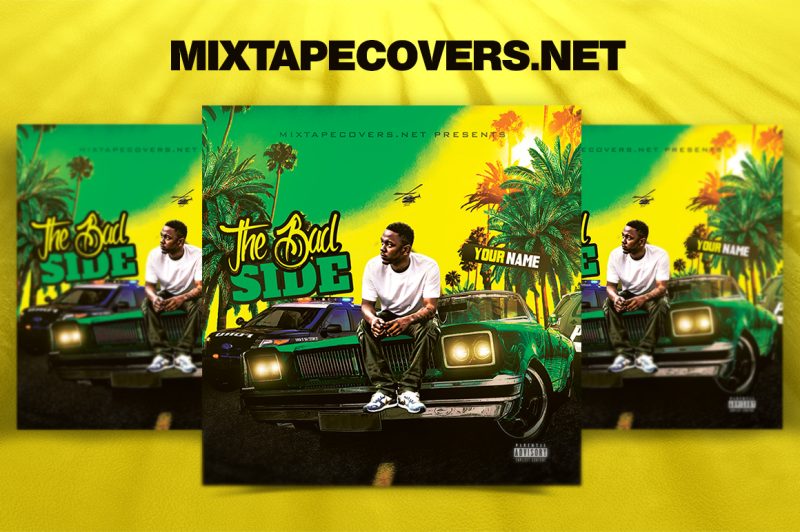 The Bad Side Mixtape Cover mixtape psd album cover template