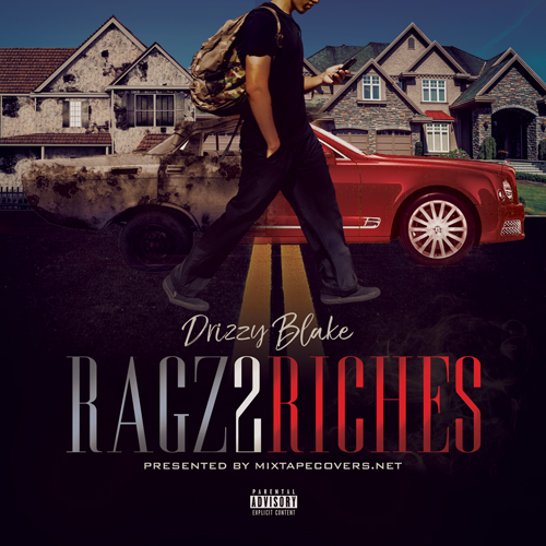 Ragz to Riches mixtape psd album cover template