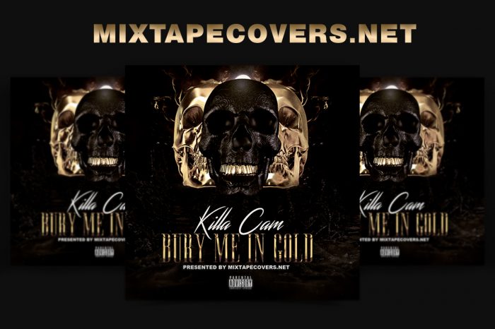 Bury Me In Gold mixtape psd album cover template