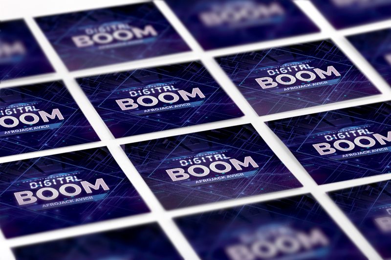Digital Boom Edm  Cover Template album cover album cover