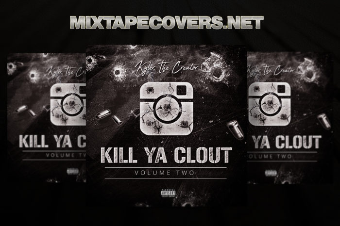 Kill ya clout mixtape psd album cover template