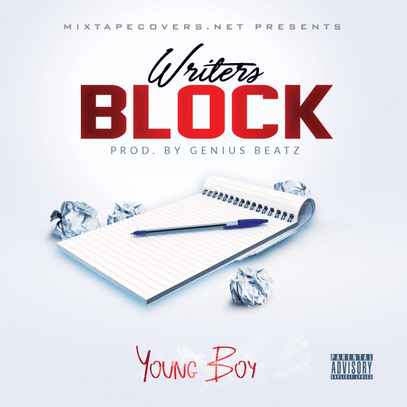 Writer's Block free mixtape cover template  only at www.mixtapecovers.net