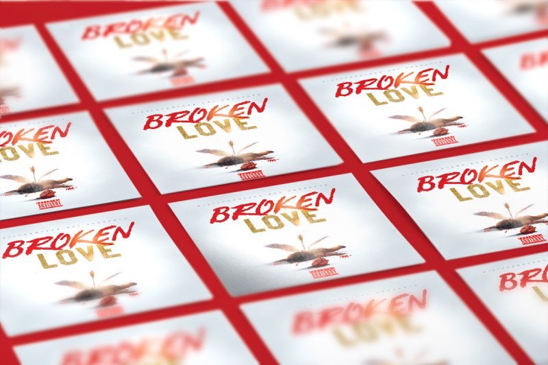 Broken Love Cover Template mixtape psd album cover template
