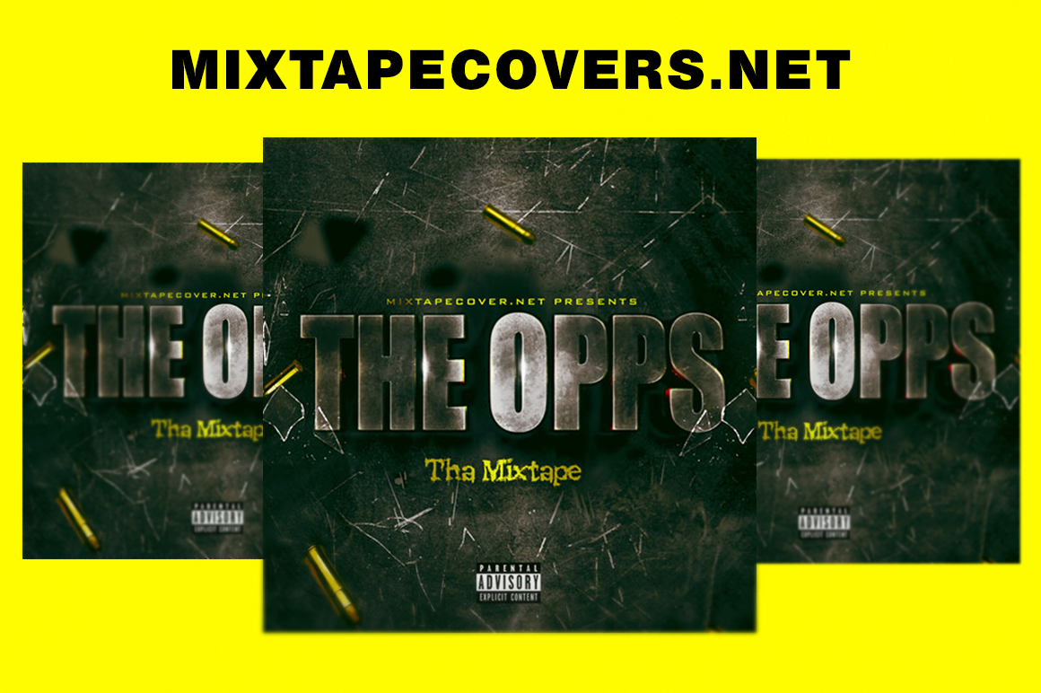 The Opps Mixtape design mixtape psd album cover template