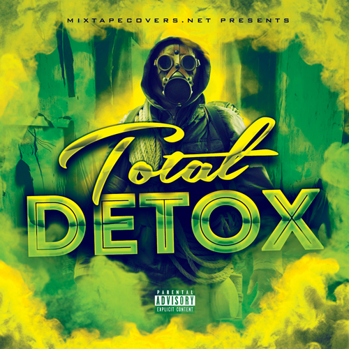 TOTAL DETOX Cover Template mixtape psd album cover template